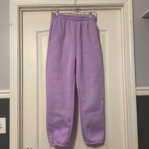 Purple Fleece Sweatpants